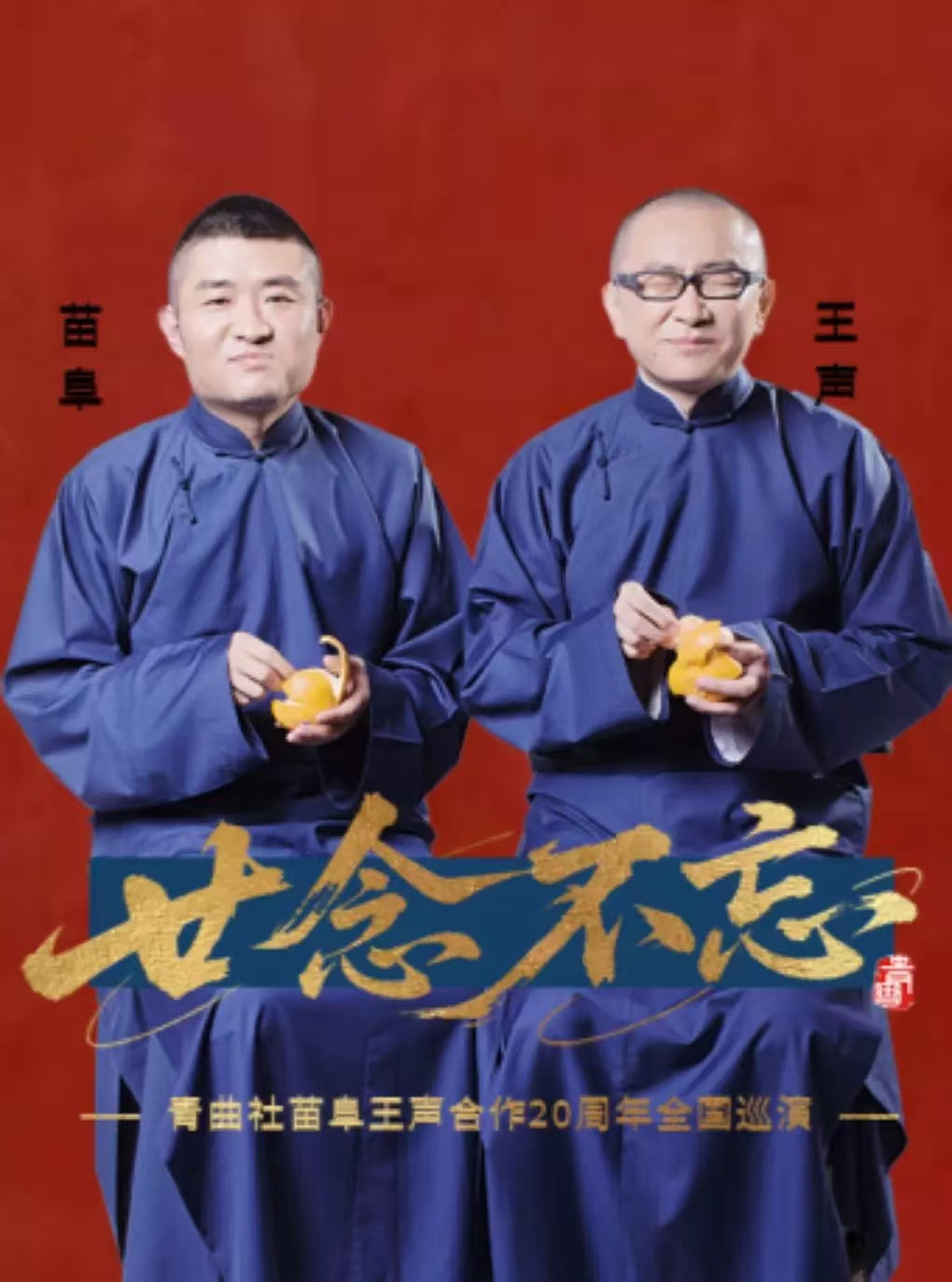 “廿念不忘”青曲社苗阜王声合作20周年巡演·合肥站 海报