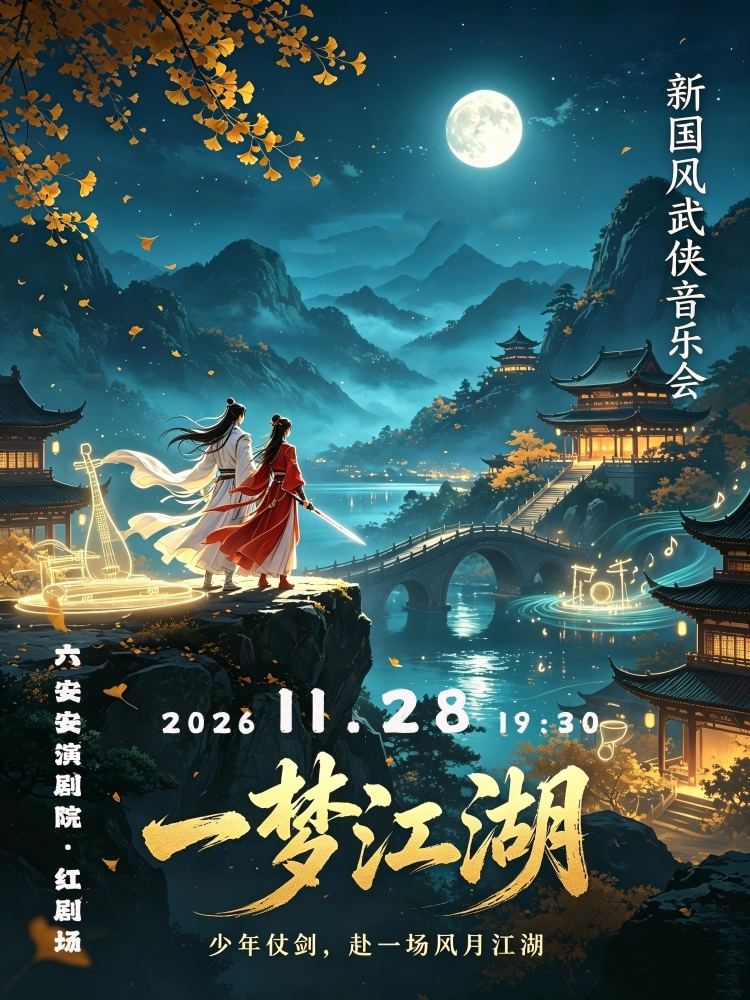 新国风武侠音乐会《一梦江湖》 海报