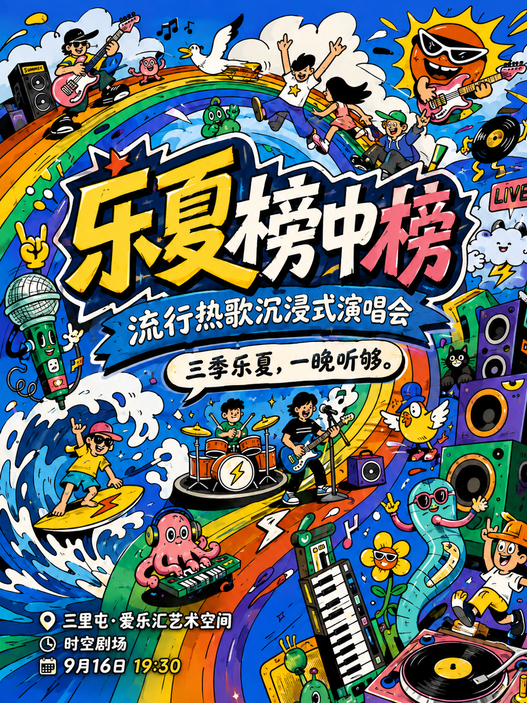 “乐夏”榜中榜·流行热歌沉浸式演唱会 海报