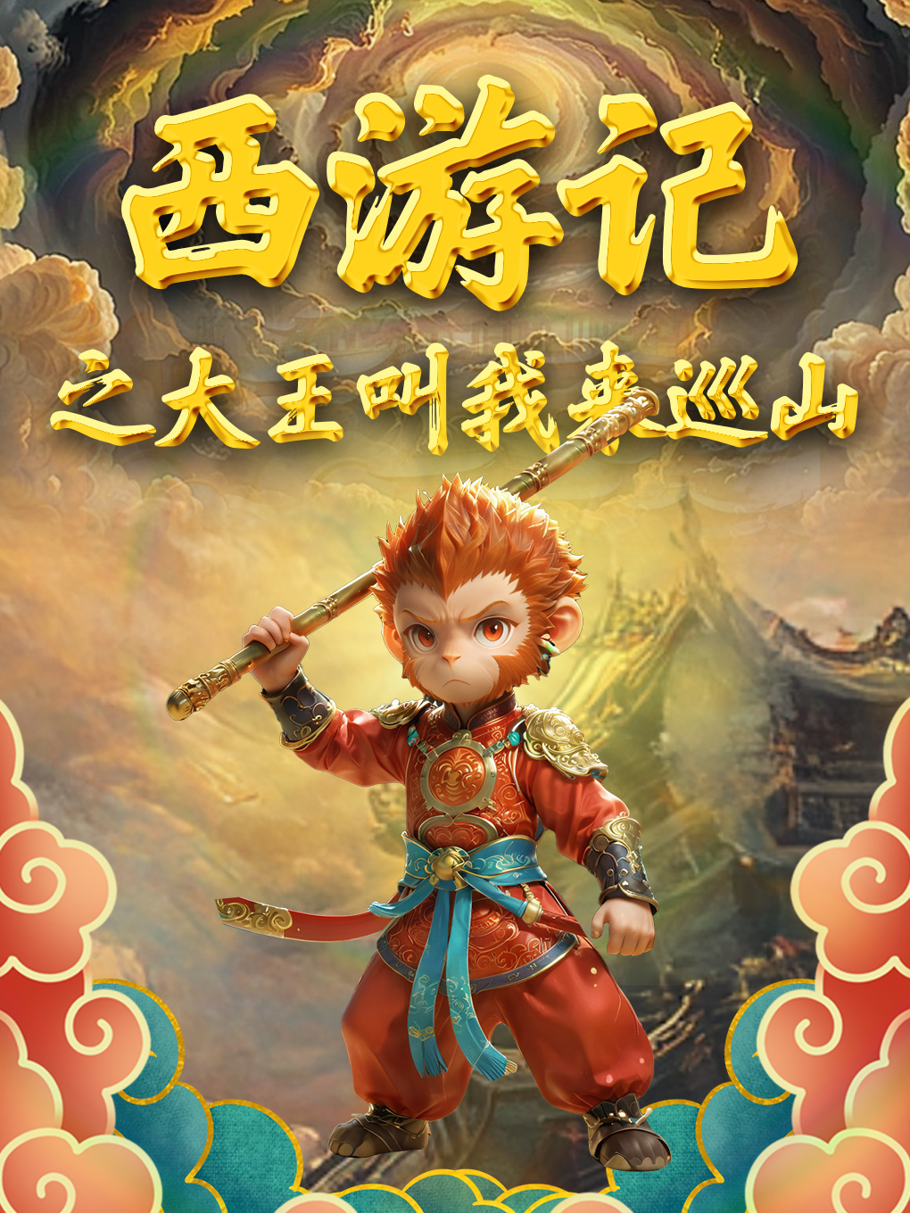 【天津武清站】8月2日神话互动儿童剧《西游记之大王叫我来巡山》 海报