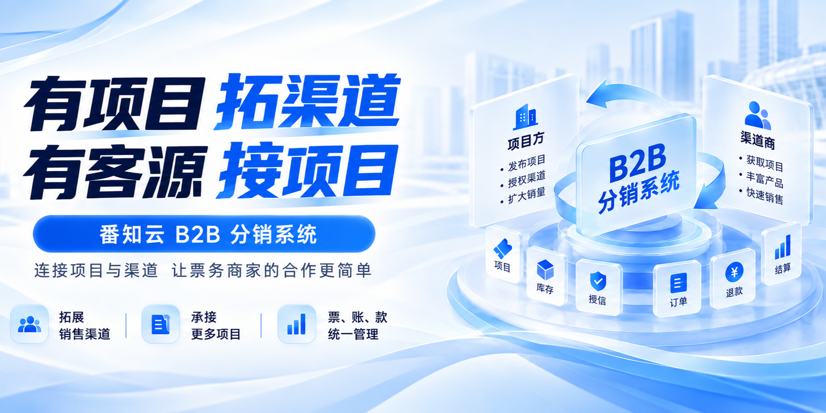番知云B2B票务分销市场上线：有项目，拓渠道；有客源，接项目！