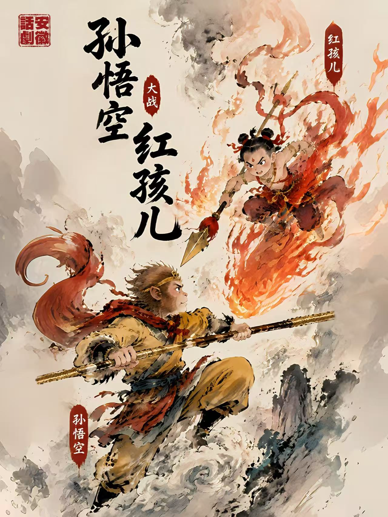 儿童剧《孙悟空大战红孩儿》 海报