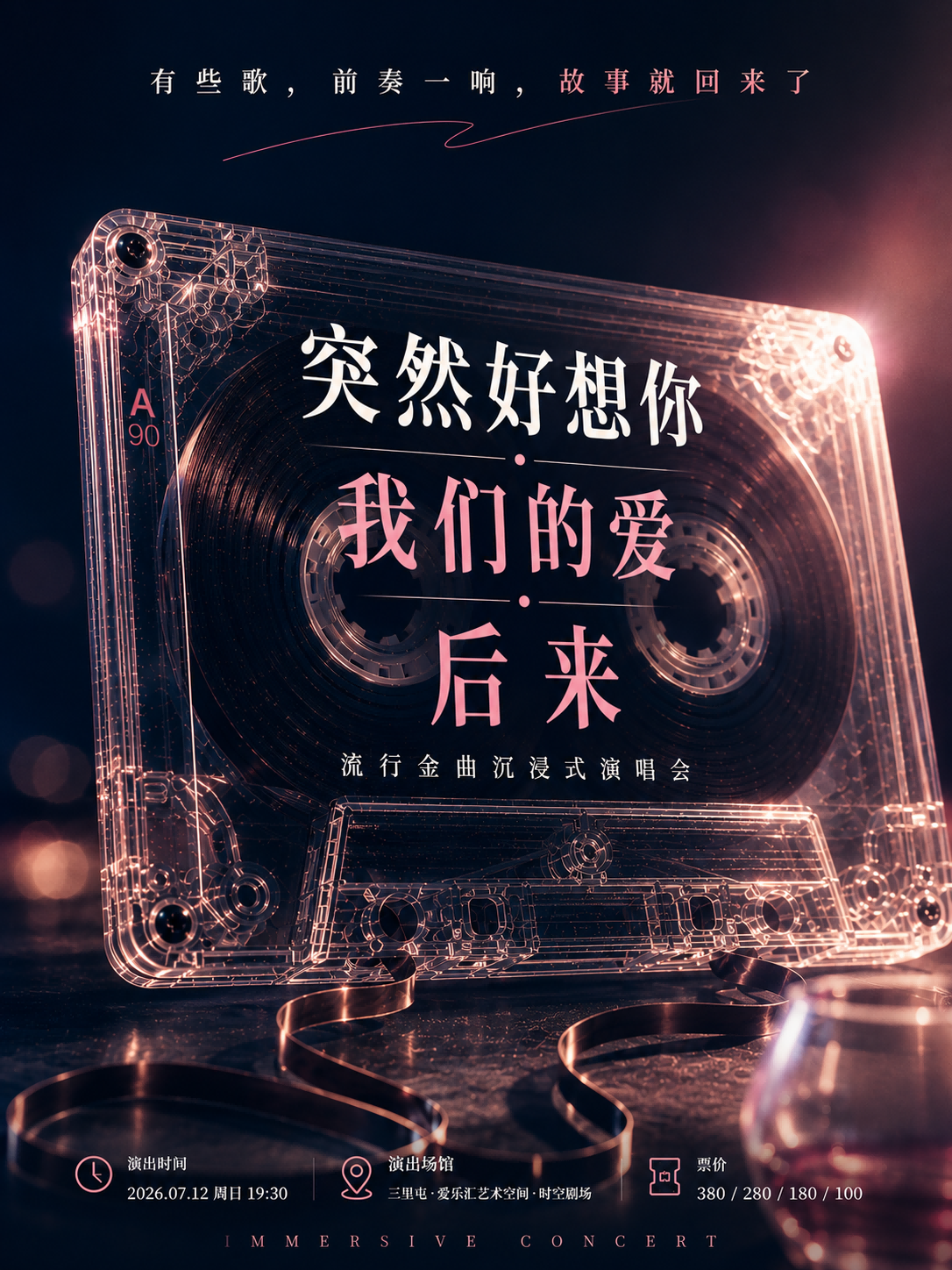 突然好想你·我们的爱·后来流行金曲沉浸式演唱会 海报